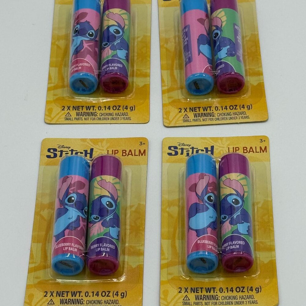 8 Stitch Flavored Lip Balms Blueberry & Berry